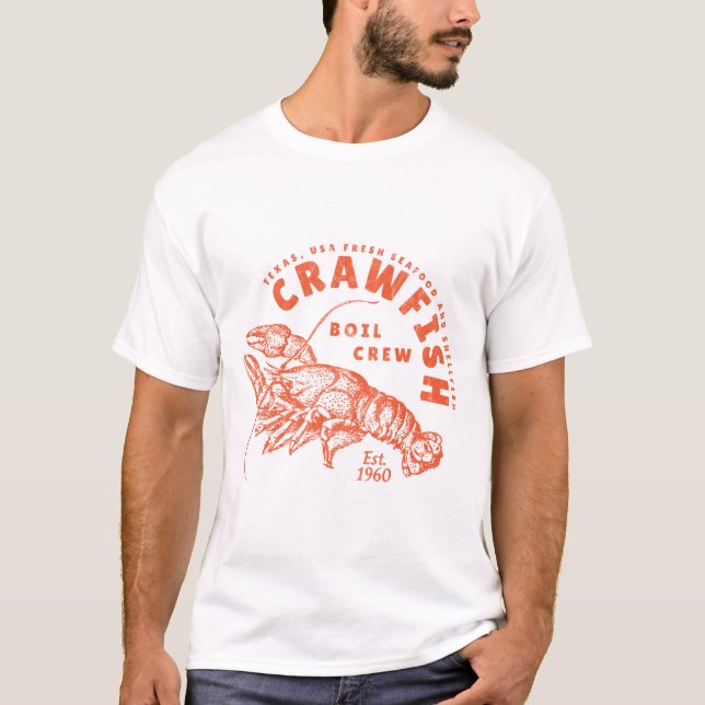 Kräftor Crew Funny Retro Texas Southern Seafood G T Shirt (Framsida)