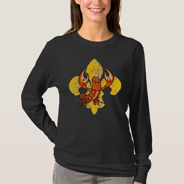 Kräftor Fleur De Lis T-shirt (Framsida)