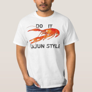 kräftor gör det Cajun stil T-shirt