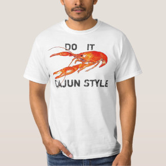 kräftor gör det Cajun stil T-shirt