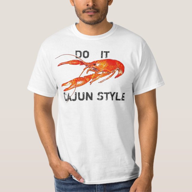 kräftor gör det Cajun stil T-shirt (Framsida)