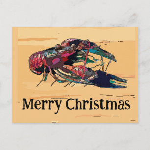 Kräftor jul helg vykort