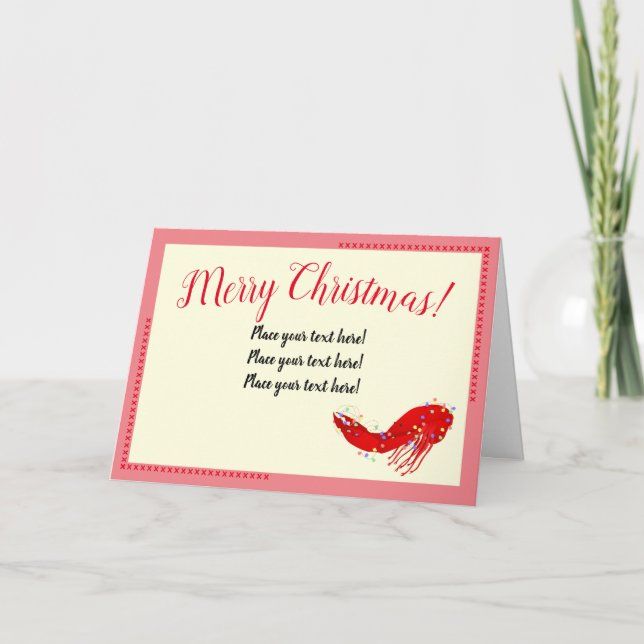 Kräftor julkort helgkort (Framsida)