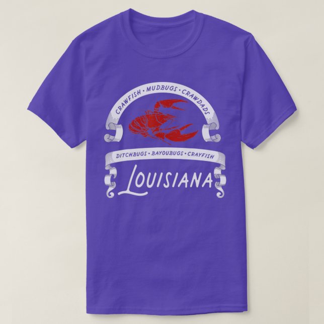 Kräftor Mudbug Crawdads Crayfish Louisiana T Shirt (Design framsida)