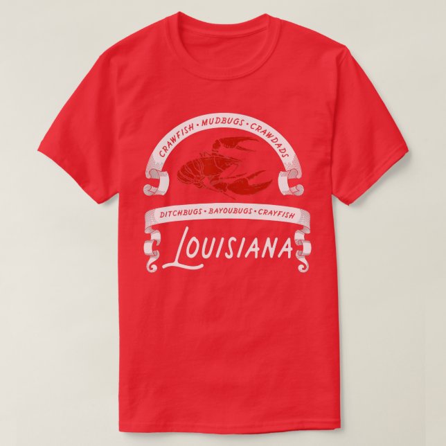Kräftor Mudbug Crawdads Crayfish Louisiana T Shirt (Design framsida)