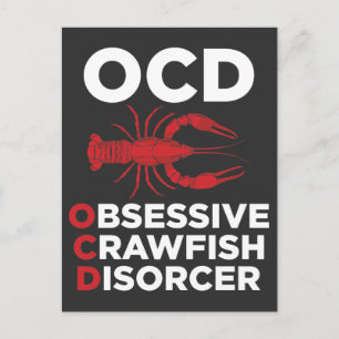 Kräftor OCD-besvär vid Kräftor av livsmedel Vykort