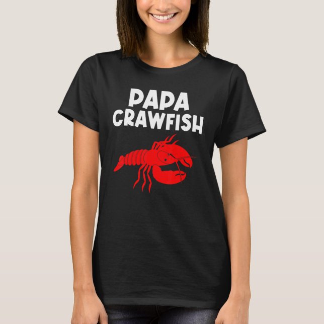 Kräftor Pappa Manar Crayfish Kräftor EEG T Shirt (Framsida)