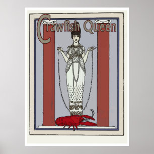 Kräftor Queen, lägg till text Poster
