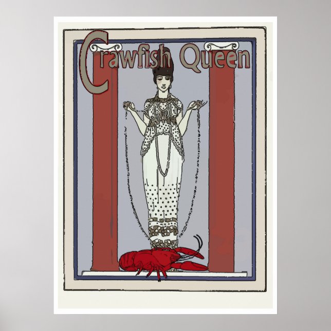 Kräftor Queen, lägg till text Poster (Framsidan)