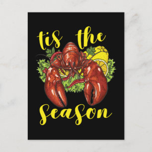 Kräftor Season Boil Crayfish Cooking Lobster Vykort