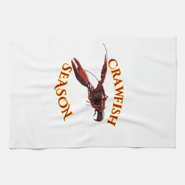 Kräftor Season Kökshandduk (Horisontell)