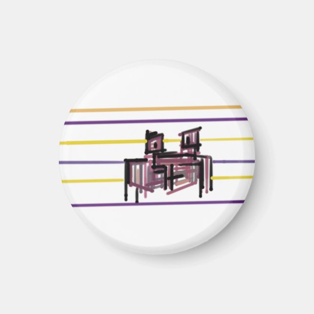 Kräftor sommar glädje magnet (Framsidan)
