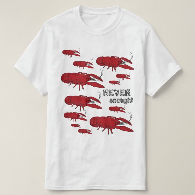 Kräftorälskare T-tröja Tee Shirt (Design framsida)