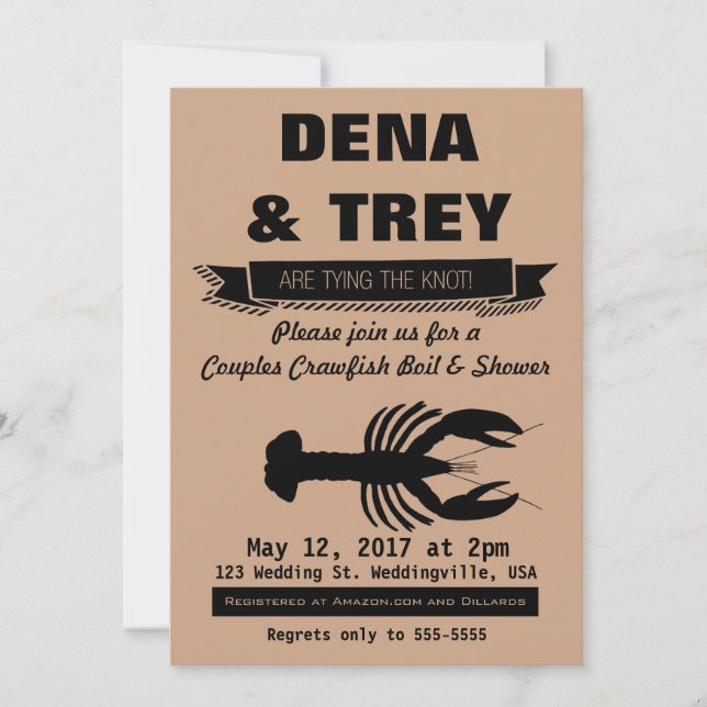 Kräftorböld Inviation, möhippa Inbjudningar (Framsida)