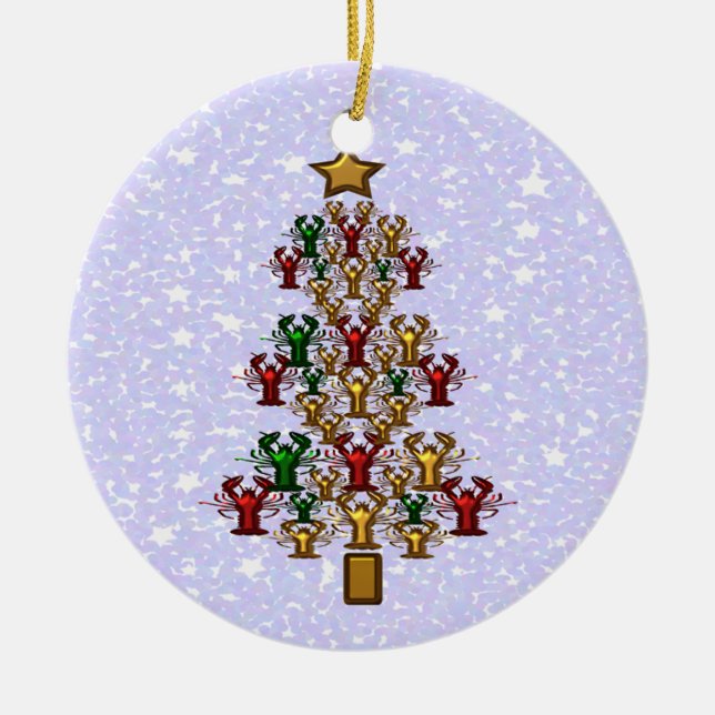 Kräftorhummerjulgran Julgransprydnad Keramik (Framsidan)