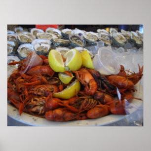 Kräftorostroncitron på isLouisiana cuisine Poster
