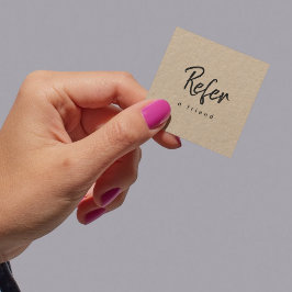 Kraftpapper Enkel Modern Minimal Företag Rabattkort