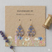 Kraftpapper örhänge display | Wildflower Floral