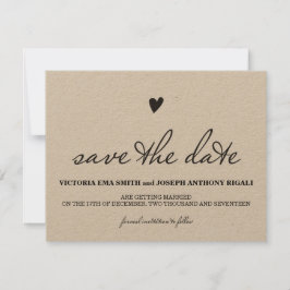 Kraftpapper Save The Date-kort Inbjudningar