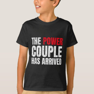 Kraftparet har anlänt Alla hjärtans dag Kärlek T Shirt