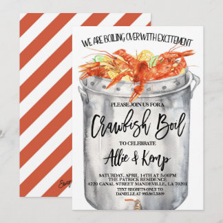 Kräftskiva Bröllopsdusch Inbjudan