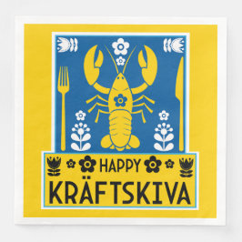 Kräftskiva - Svenska Crayfish Party Pappersservett