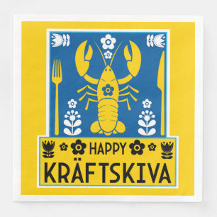 Kräftskiva - Svenska Crayfish Party Pappersservett