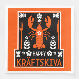 Kräftskiva - Svenska Crayfish Party Pappersservett