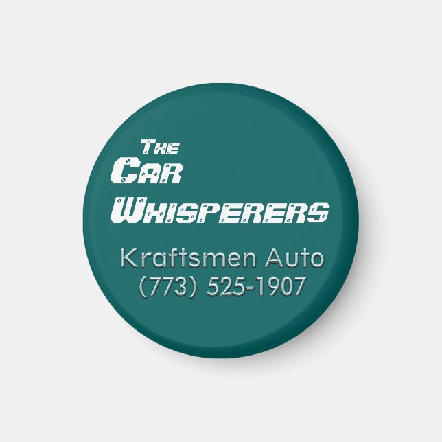 Kraftsmen Auto Car Whisperers Magnet (Framsidan)