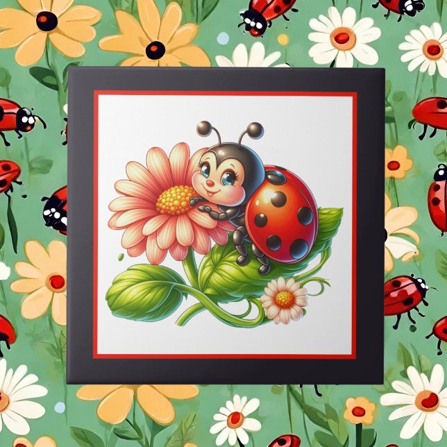 Kraftverk av älskare från Cute ladybug Kakelplatta (Skapare uppladdad)