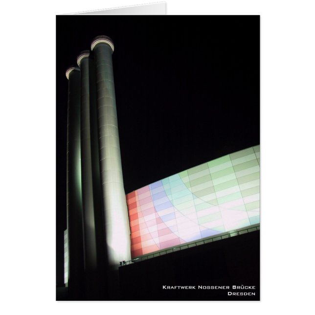Kraftwerk Nossener Brücke Hälsningskort (Framsidan)