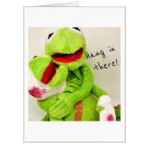 Kragantisk cute-skadad Frog Hämta brunn-kort