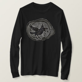 Krähe Crow Rabe ruft CAW! Longsleeve T Shirt