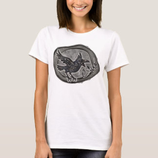 Krähe Crow Rabe ruft CAW! T Shirt