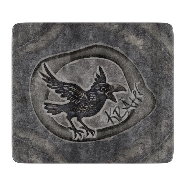 Krähe Crow Rabe ruft KRÄH! (Framsidan)