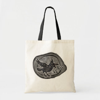 Krähe Crow Rabe ruft KRÄH! Tasche Tragetasche Tygkasse