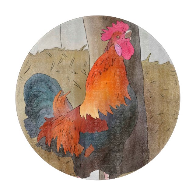 krähender Hahn (Framsidan)