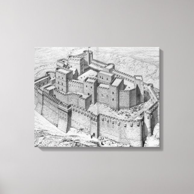 Krak des Chevaliers, återuppbyggnad Canvastryck (Framsida)