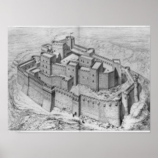 Krak des Chevaliers, återuppbyggnad Poster (Framsidan)