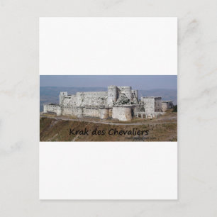 Krak Des Chevaliers, en Crusader Castle Vykort