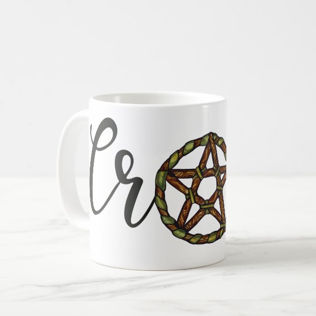 Kräk Pagan Äldre Gudinna Konst wicca Kaffemugg (Framsida vänster)