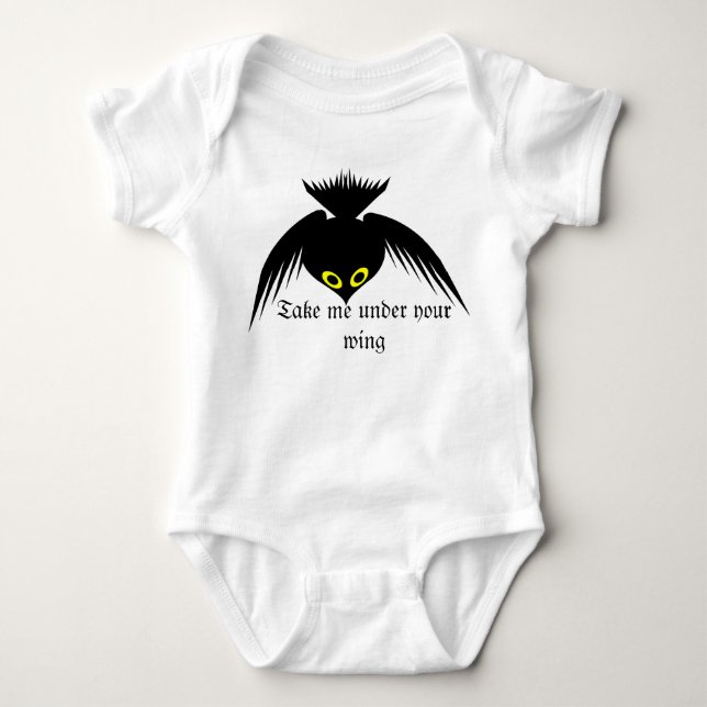 Kråka Baby Tee Shirt (Framsida)