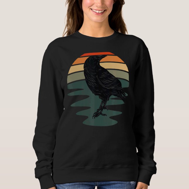Kråka Bird Silhouette Bird T Shirt (Framsida)