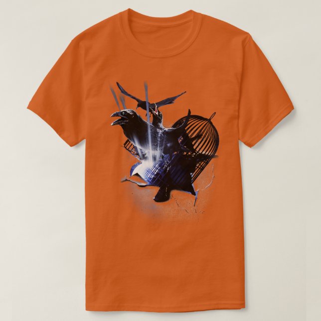 Kråka - brytning t shirt (Design framsida)