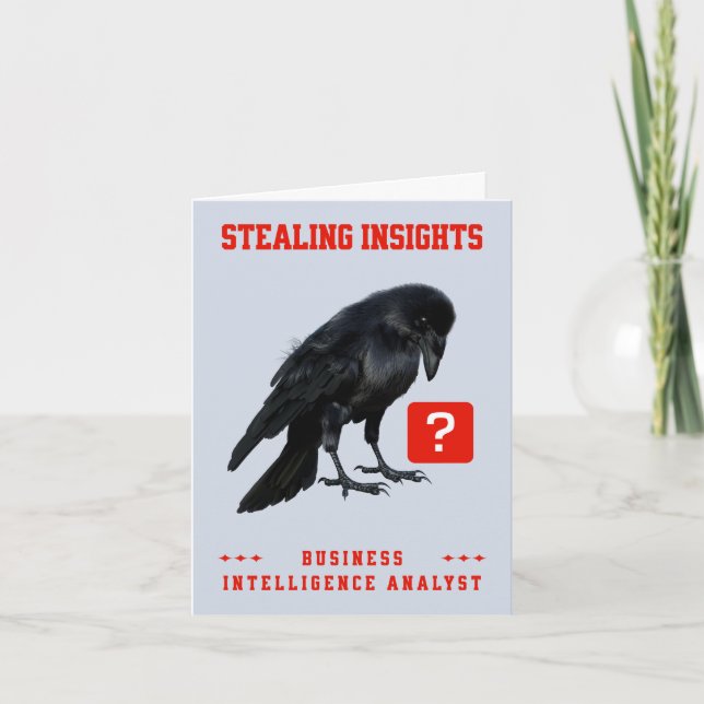 Kråka Business Intelligence-analytiker Anteckningskort (Framsida)