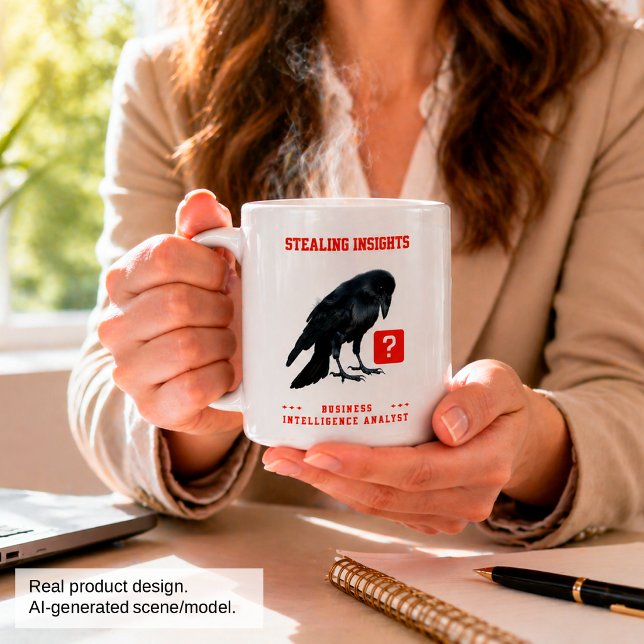 Kråka Business Intelligence-analytiker Jumbo Mugg (Skapare uppladdad)