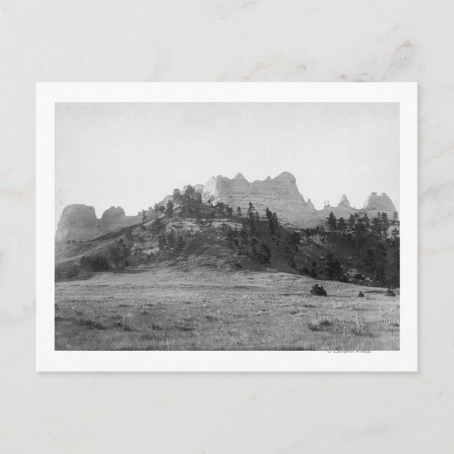 Kråka Butte nära Ft. Robinson Photograph Vykort (Framsida)