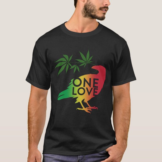 Kråka ett Kärlek T Shirt (Framsida)