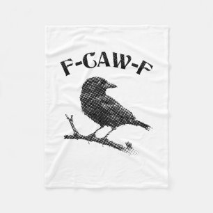 Kråka F-CAW-F Halloween Fleecefilt