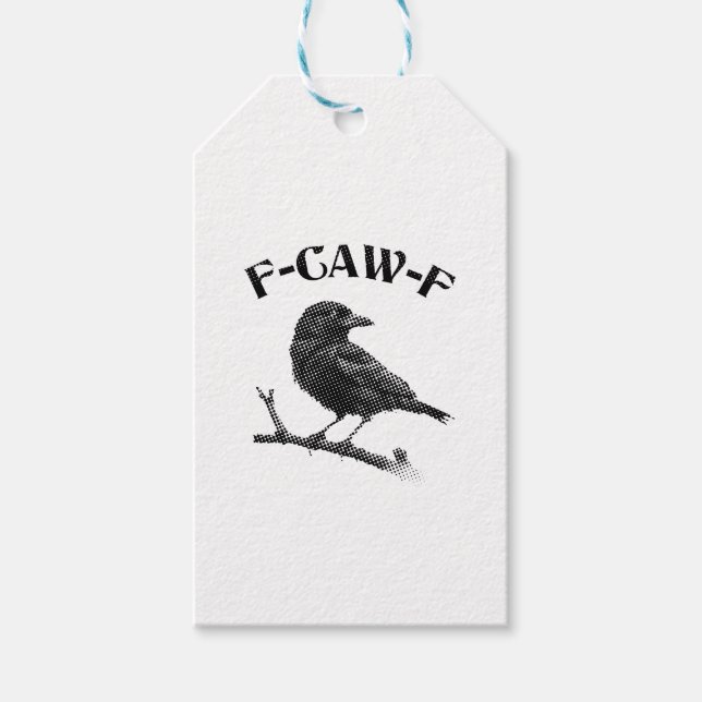 Kråka F-CAW-F Halloween Presentetikett (Framsidan)